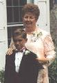 Mom and Chad at Bob and Theresa's wedding.